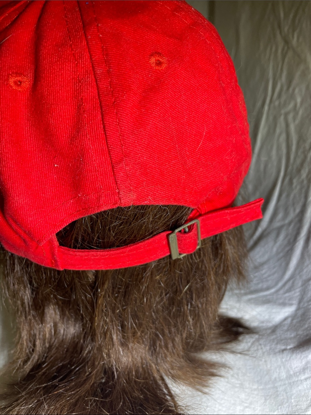 Red Rhinestone-Embellished Baseball Cap “Love” - Picture 4 of 13